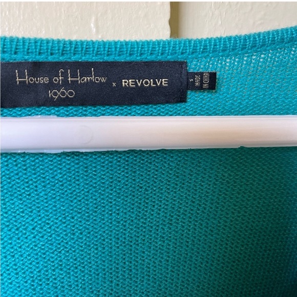 House of Harlow 1960 x REVOLVE fringe Beautiful and unique v-neck sweater size S - Picture 1 of 3